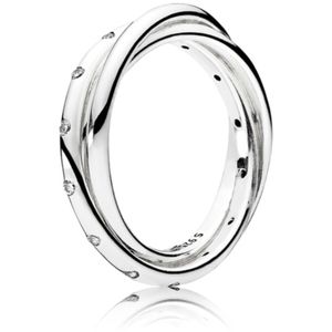 Pandora Retired Sterling Silver Swirling Symmetry Ring